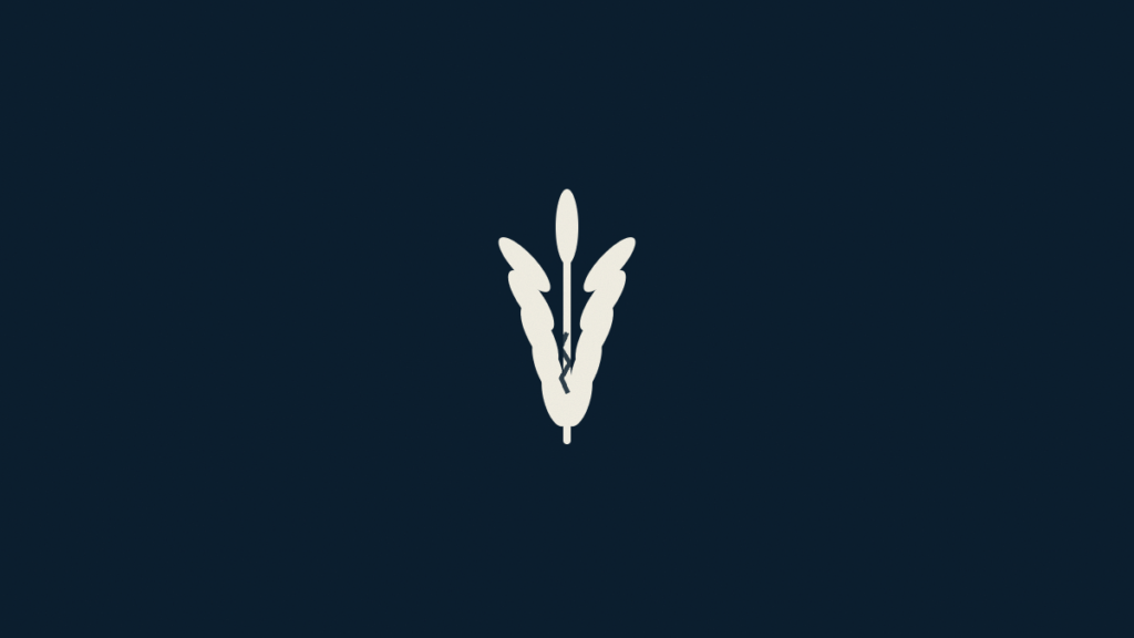 Minimalist light-beige stylized emblem of a wheat stalk featuring a central vertical fissure on a dark navy background, symbolizing Sudan's post-independence wheat dependency.